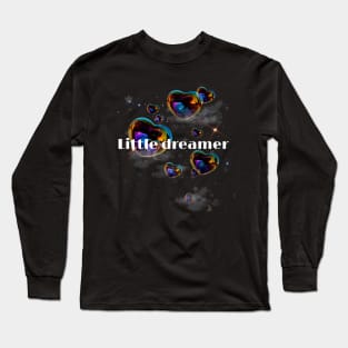 Aesthetic, heart, bubble, cute, soap, little dreamer,  inspiration, colourful, retro, minimal Long Sleeve T-Shirt